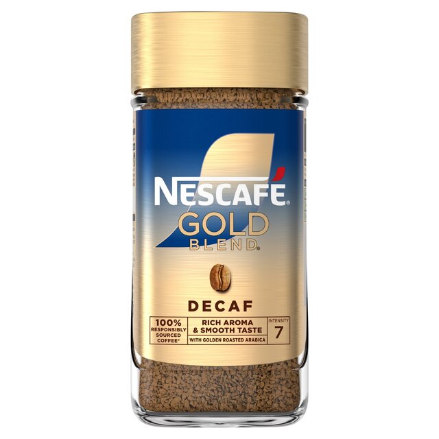 Nescafe Gold Blend Decaf Freeze Dried Instant Coffee 200g