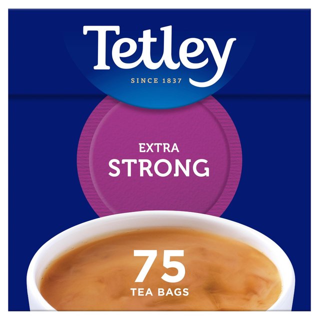 Tetley Extra Strong Tea Bags 75 per pack - Special Offer