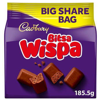 Cadbury Bitsa Wispa Chocolate Big Share Bag 222g