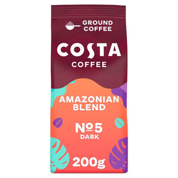 Costa Coffee Ground intensamente oscura mezcla amazónica 200g