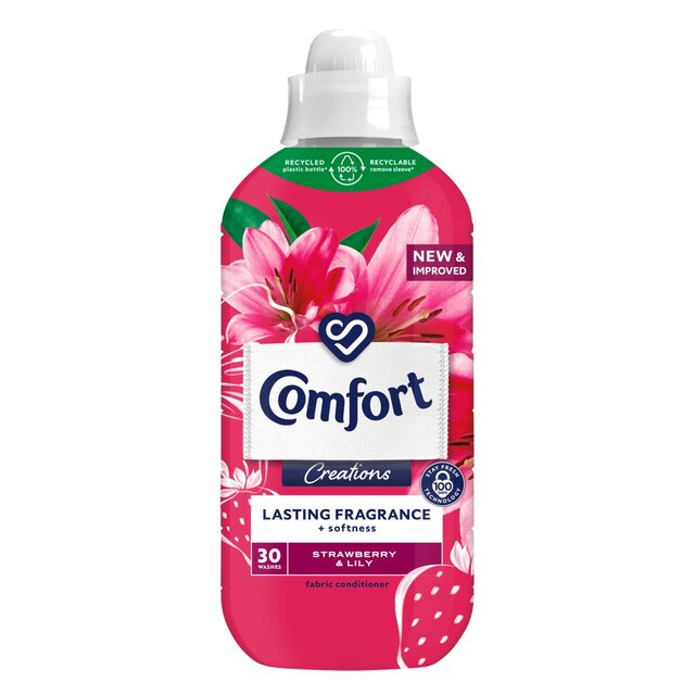 Comfort Strawberry &amp; Lily Fabric Conditioner 33 Wash 1.16L 