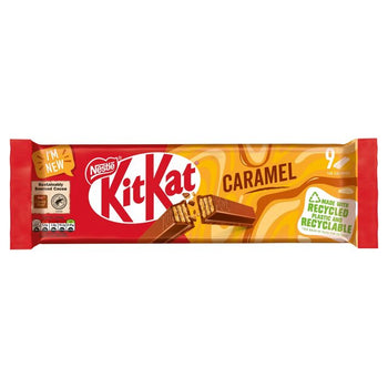 KitKat 2 Finger Caramel Chocolate Biscuit Bar 9 per pack