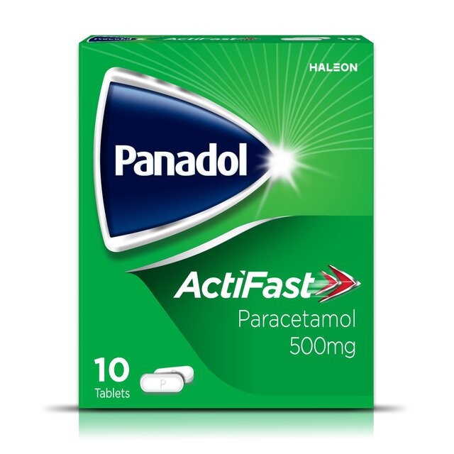 Panadol Actifast 500mg Paracetamol Pain Relief Tablets 10 per pack