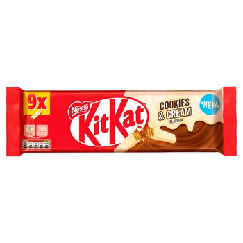 KitKat 2 Finger Cookies & Cream Biscuit Bar 9 per pack