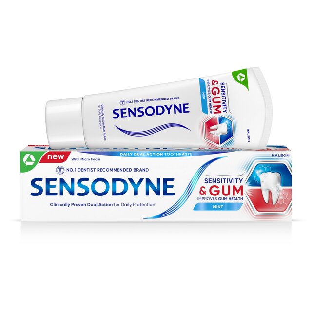 Sensodyne -Empfindlichkeit und Zahnfleischkaugummi -Zahnpasta Original 75ml