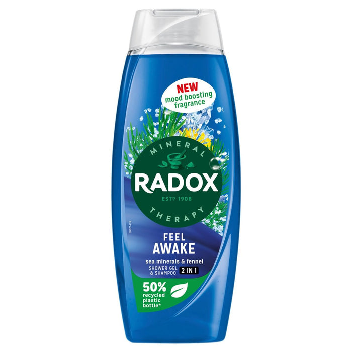Radox se siente despierto que aumenta el estado de ánimo 2 en 1 gel de ducha y champú 450ml