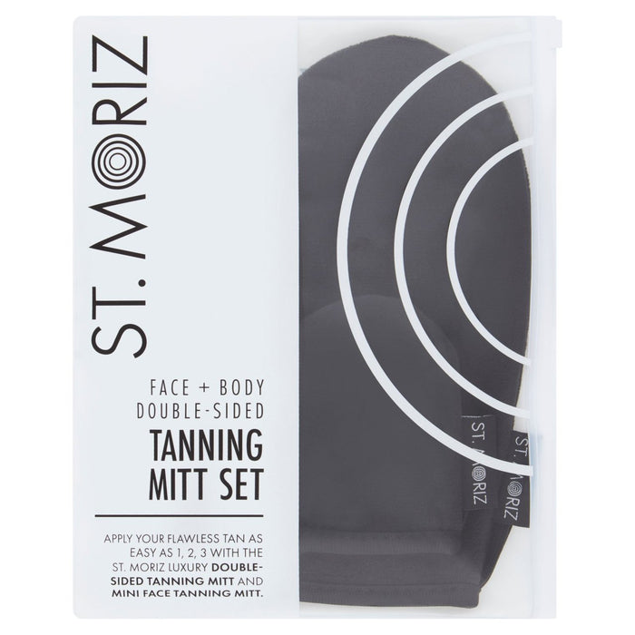 St Moriz Luxury Doble -Side Tanning Mitt & Face Mitt Set