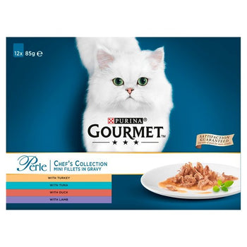 Gourmet Perle Cat Food Chefs Collection Mixed 12 x 85g