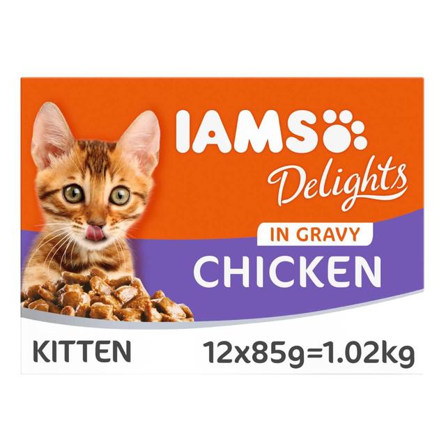 IAMS ravit le poulet chaton en sauce multipack 12 x 85g