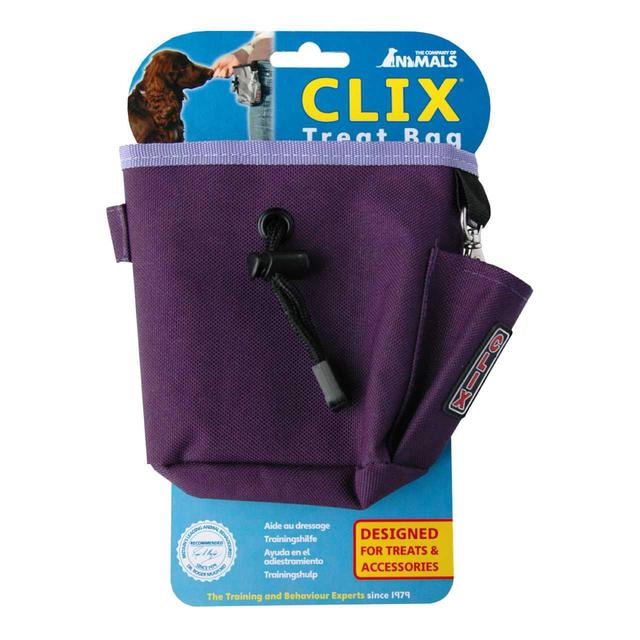 Clix Purple Dog Treat Tasche