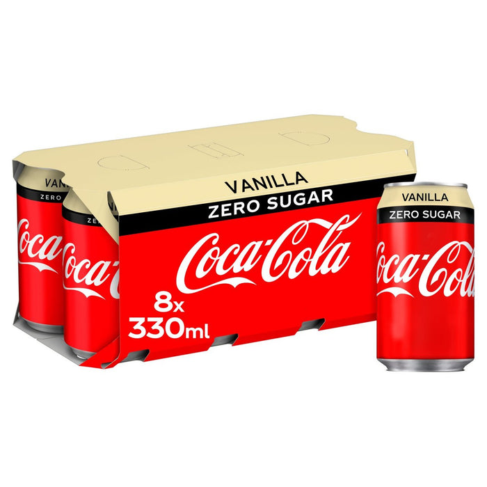 Coca-Cola zéro sucre vanille 8 x 330 ml