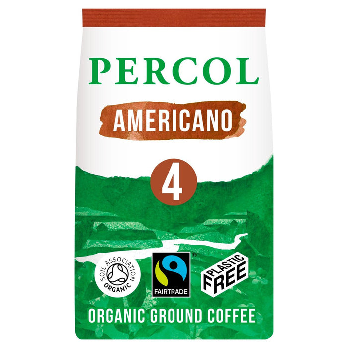 Percol Rich Americano Ground Café de tierra orgánica 200g