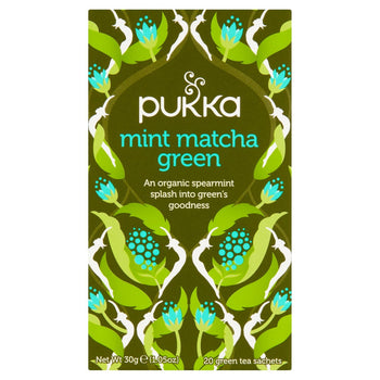 Pukka Mint Matcha Bolsas de té verde 20 por paquete