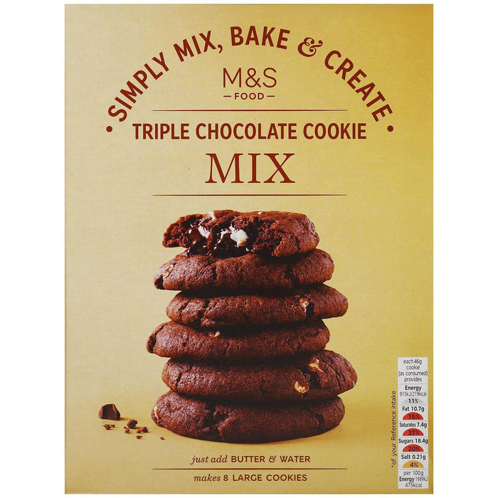 M & S Triple Chocolate Cookie Mix 300g