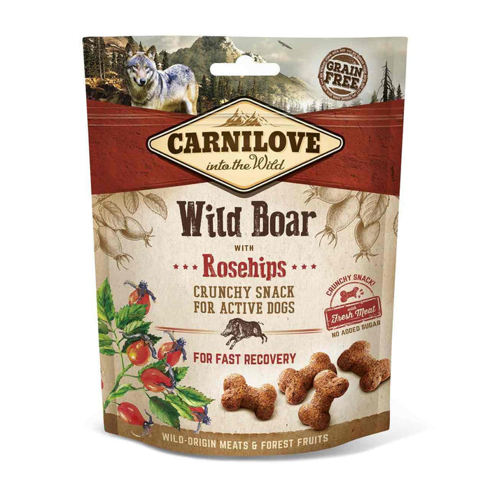 Carnilove Boar Wild avec des rossipins Crunchy Dog Treats 200g
