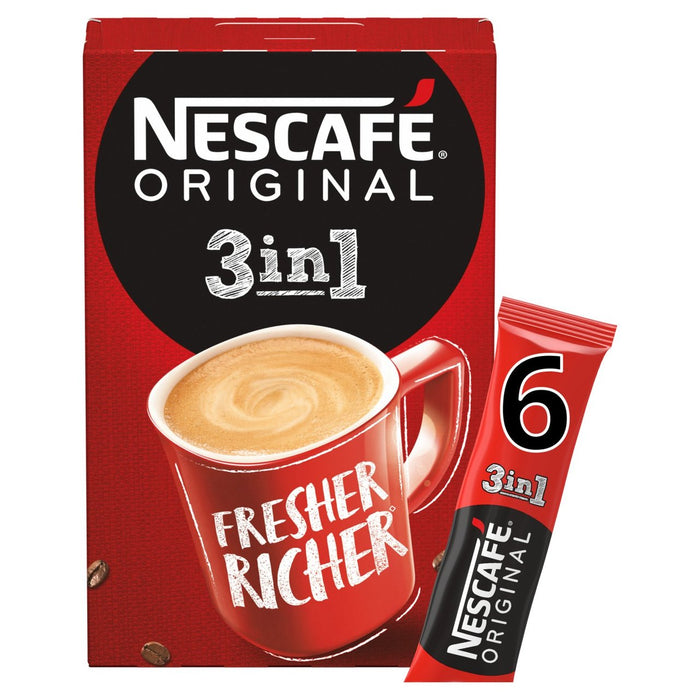Nescafe Original 3 en 1 6 par pack