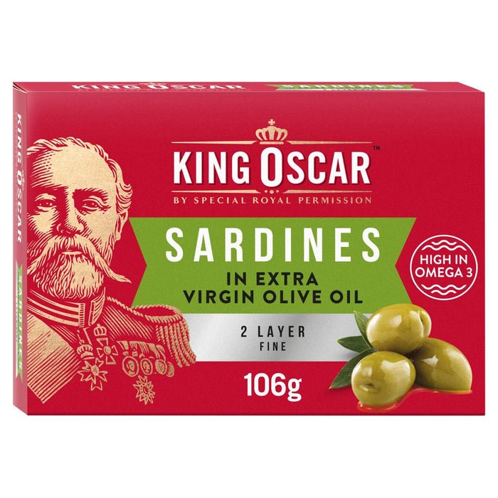 King Oscar Brisling Sardines Ev Olive Huile 106G