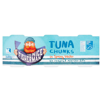 The Nice Fisherman MSC Tuna Chunks in Spring Water 3 x 80g