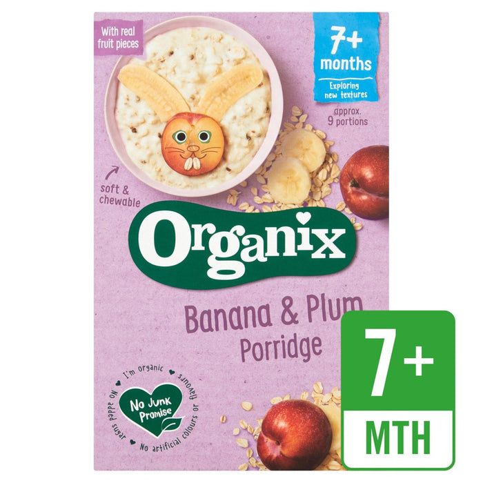 Organix Banana &amp; Plum Organic Baby Papilla 200g 
