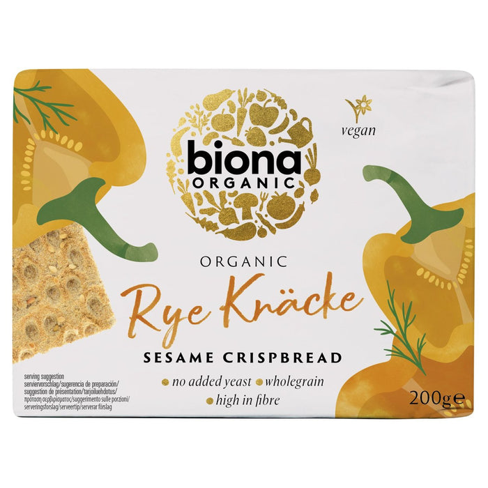 Biona Organic Rye Sesam Crispbread 200G