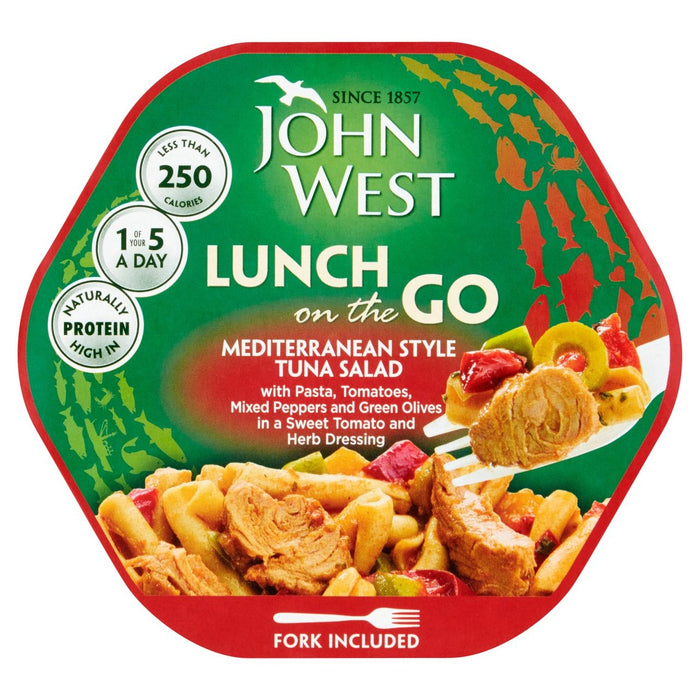 Almuerzo de atún mediterráneo John West para llevar 220 g 