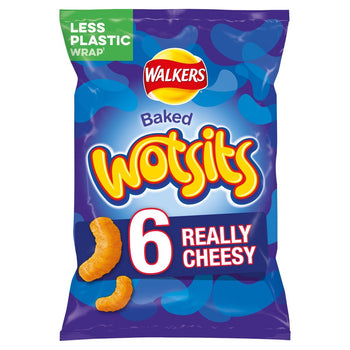 Walkers Wotsits Really Cheesy Snacks 6 x 16.5g