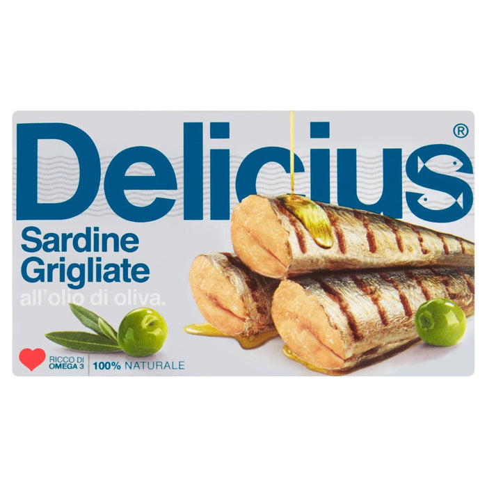 Delicius Grilled Sardines in Olive Oil 90g