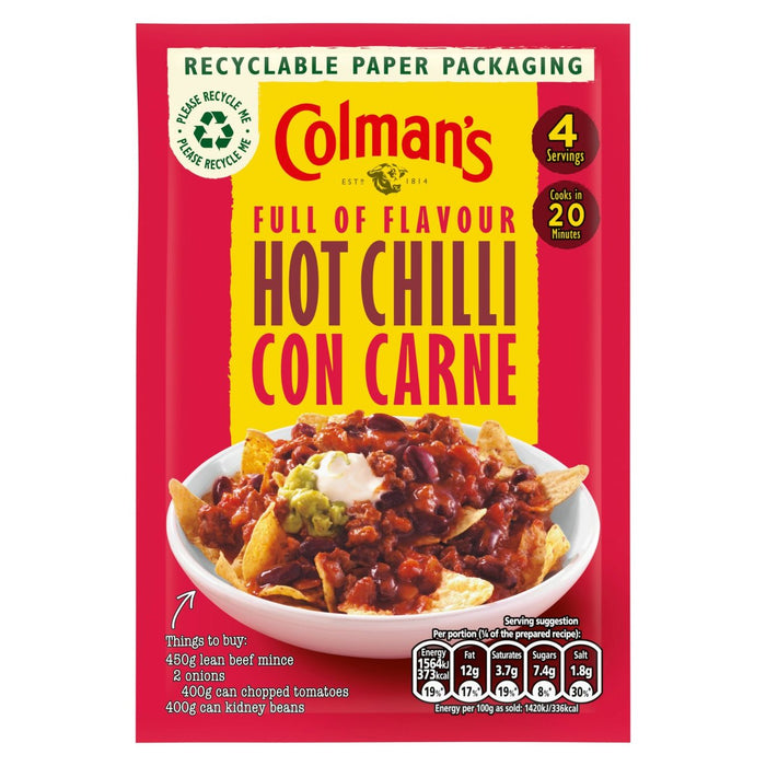 Colmans heißer Chili con Carne Rezept Mix 37g
