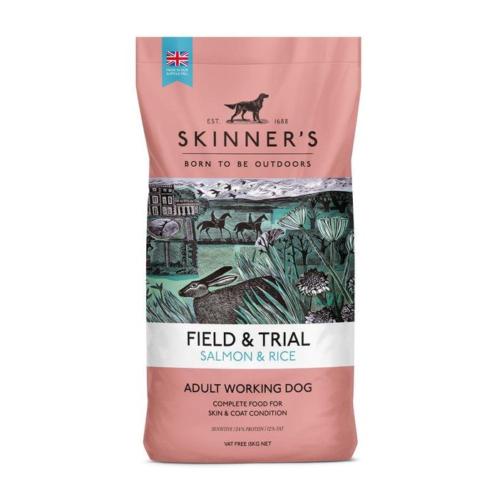 Skinner Field & Trial Lachs & Reis trockenes Hundefutter 15 kg