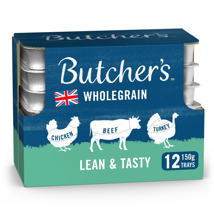 Butcher's Lean & Tasty Low Fat Dog Food Trays 12 x 150g