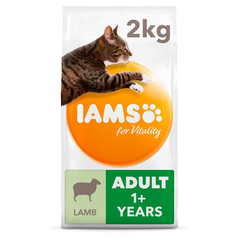 IAMS for Vitality Adult Cat Food with Lamb 2kg