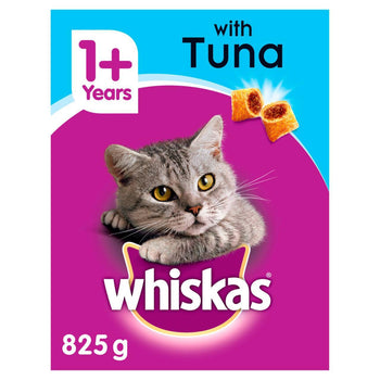 Whiskas Complete Adult 1+ Dry Cat Food with Tuna 825g